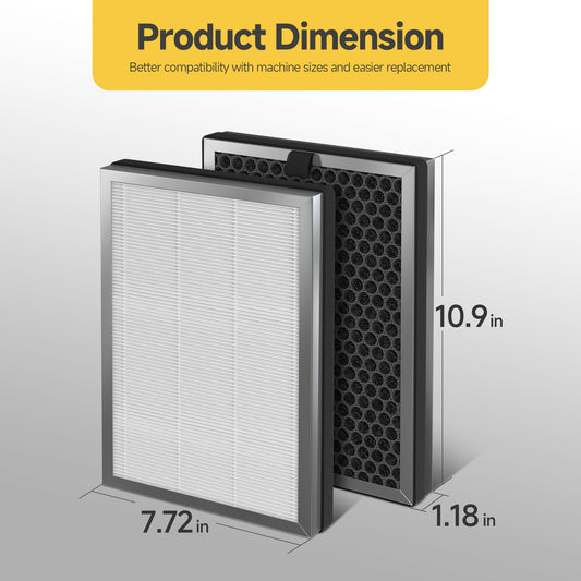𝟒 X JF260 HEPA Replacement Filter Compatible With Jafända JF260 Air Purifier ＆ JF260S Smart Air Purifier, DeedMo AP-1273 Air Purifiers, Part Number JF260-RF, 3-in-1 True HEPA and Activated Carbon 🍁 All In One Marketplace Canada