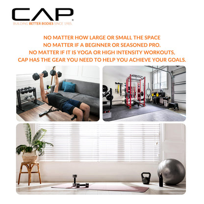 CAP Barbell 6 ft Olympic 2-Inch Solid Barbell | Black 🍁 All In One Marketplace Canada