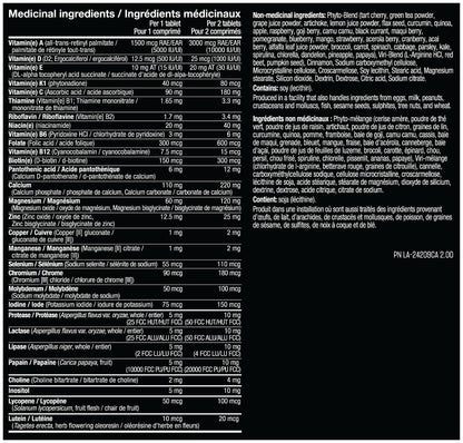 MUTANT Multi Vitamins - Men's Multivitamin for Hardcore Athletes & Body Builders, Supports Muscle Function, Energy Metabolism, Immune Health with 70 Vitamins Minerals Antioxidants (60 Caplets, CA) 🍁 All In One Marketplace Canada