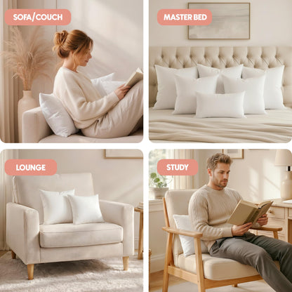 Utopia Bedding Throw Pillows Insert (Pack of 2, White) - 18 x 18 Inches Bed and Couch Pillows - Indoor Decorative Pillow 🍁 All In One Marketplace Canada