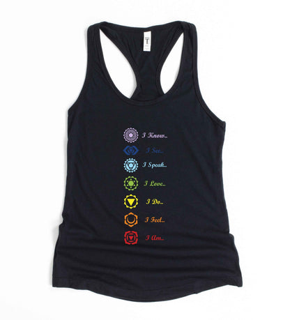 7 Chakra Yoga Tank Top | Women's Spiritual Meditation Shirt