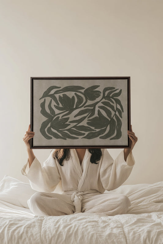 DANSE VÉGÉTALE, Oeuvre sur toile étirée