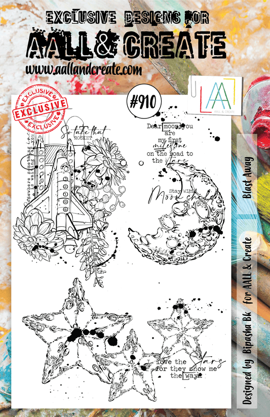 AALL and Create Stamp Set -910 - Blast Away