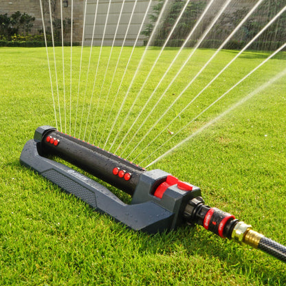 Eden 96212 Turbo Oscillating Sprinkler | Covers Up to 4,400 sq. ft., 18 Precision Nozzles, Adjustable Range, Flow Control, Triple Nozzle Width Switches, Turbo Drive Motor, Quick Connect Bundle 🍁 All In One Marketplace Canada