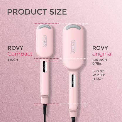 TYMO ROVY Hair Waver Curling Iron, 3-Barrel Ionic Hair Curler with 9 Heat Settings, Beach Waves Crimper for Women, Travel-Friendly, Anti-Scald, Fast Heating, Easy to Use, Pink, 1 inch 🍁 All In One Marketplace Canada