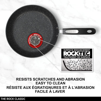 Starfrit The Rock Classic 10" (26cm) Non-Stick Fry Pan - Durable Forged Aluminum - Oven Safe - PFOA Free - Easy to Clean 🍁 All In One Marketplace Canada