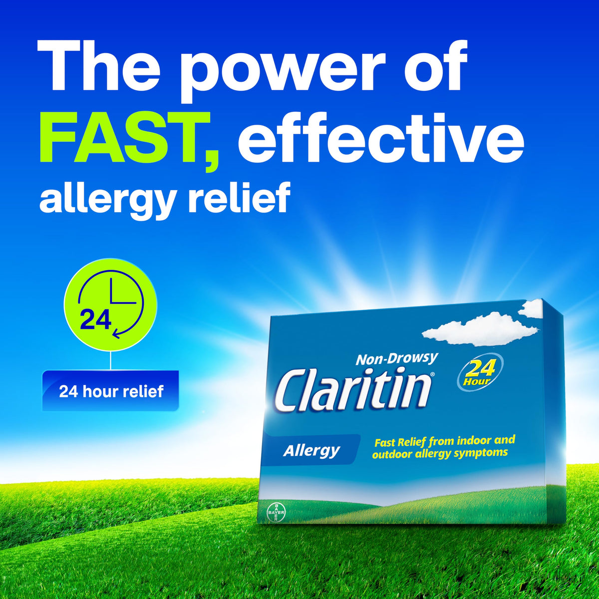 Claritin Allergy Medicine, 24-Hour Non-Drowsy Relief 10 mg, 20 Tablets 🍁 All In One Marketplace Canada