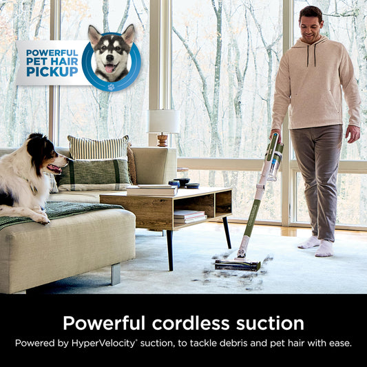 Shark PowerPro Flex Pet Plus Cordless Vacuum, FloorDetect Technology, MultiFLEX Wand, HEPA Filter, for Carpets & Hard Floors, Up to 50-Minute Runtime, Powerful Pet Hair Pickup, Olive, IZ387H 🍁 All In One Marketplace Canada