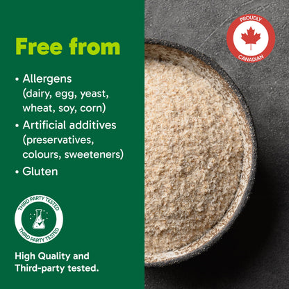 Organika Psyllium Seed Husk Whole- Excellent Source of Fibre, Aids in Digestion and Constipation- 454 G 🍁 All In One Marketplace Canada