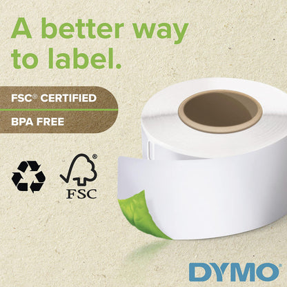 DYMO Authentic LW Mailing Address Labels for LabelWriter Label Printers, (1-1/8" x 3-1/2"), 3 Rolls of 350 (1050 Total) 🍁 All In One Marketplace Canada