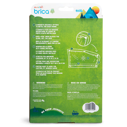 Munchkin Brica Magnetic Stretch to Fit Sun Shade, Black, 1 Pack 🍁 All In One Marketplace Canada