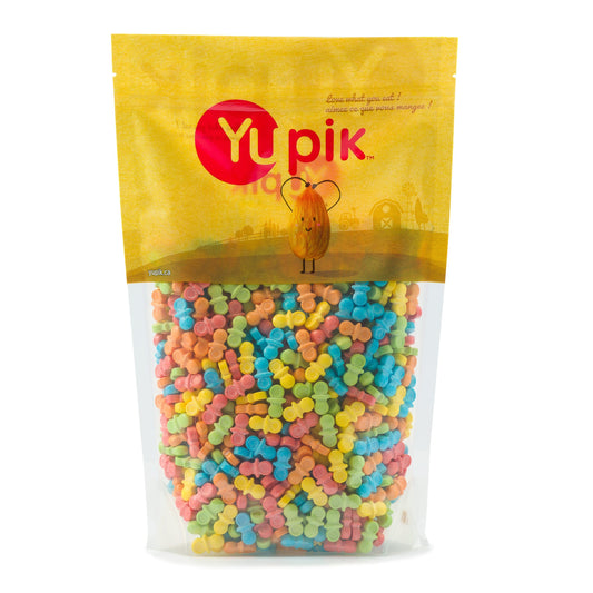 Yupik Baby Pacifier Pressed Candies, 1 kg , 6 Count, Kosher, Gluten-Free, Multicolored, Fruity Flavors, Dummy-Shaped Treats, Candy Machine Refills, Fun & Nostalgic, Ideal for Gifting & Halloween