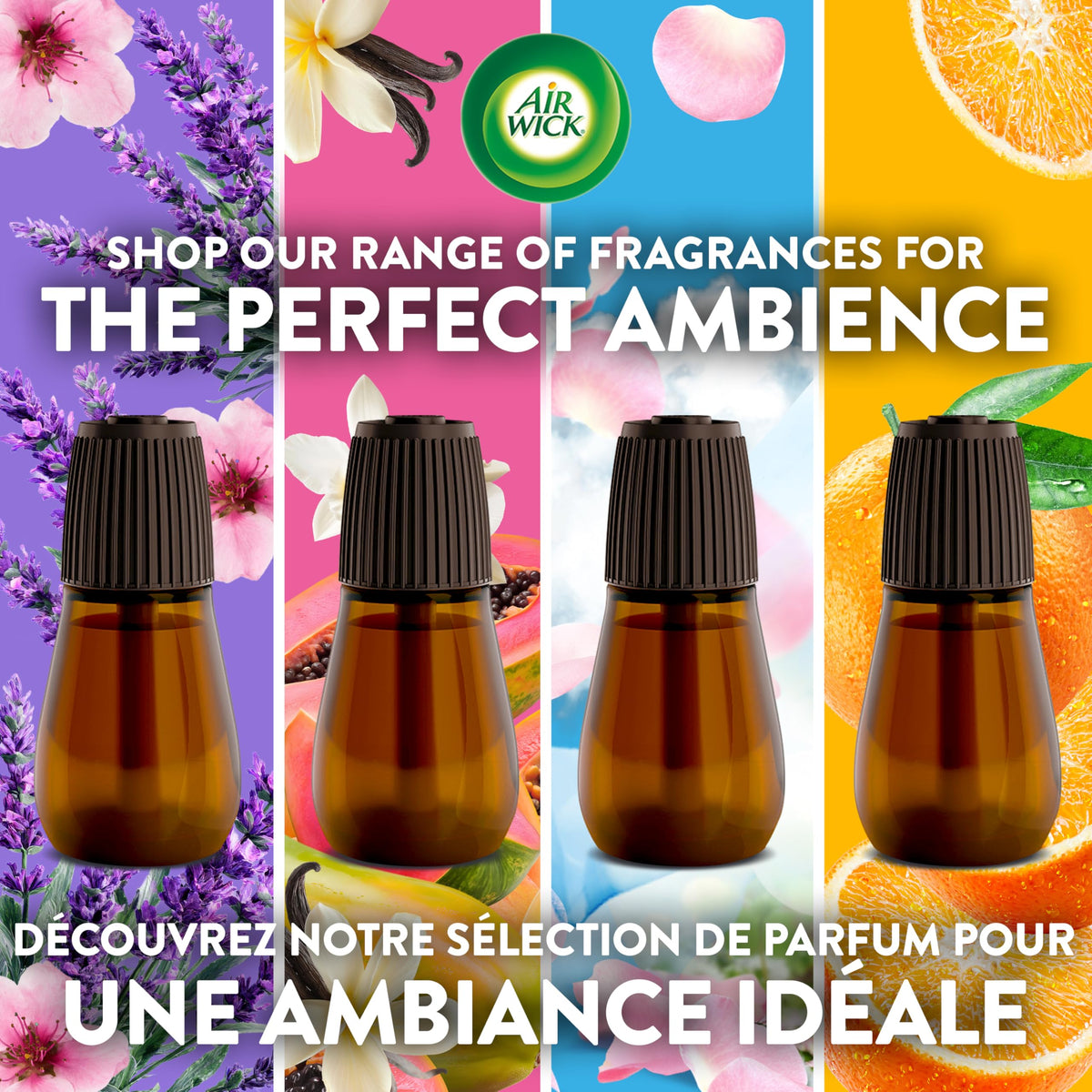 Air Wick Essential Mist Refill – Air Freshener Infused with Essential Oils, Easy Change Refill for Cordless Diffuser – 3 Count – Black Lotus & Violet Scent 🍁 All In One Marketplace Canada