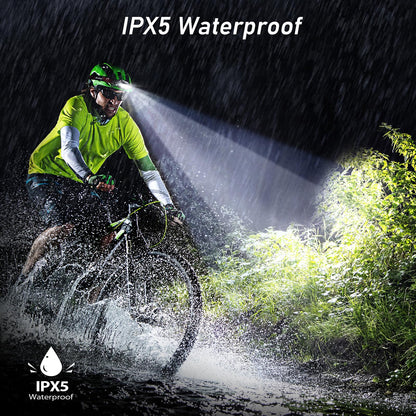 Blukar Headlamp Rechargeable, 2000L Super Bright LED Head Lamp Headlight with Red Warning Lights and 6 Modes, Motion Sensor Control, IPX5 Waterproof, Lightweight Flashlight for Running, Hiking etc. 🍁 All In One Marketplace Canada