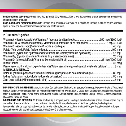Centrum Men 50 Plus MultiGummies, Multivitamins/Minerals Gummies for Men 50+, Cherry, Berry, and Apple Flavours, 120 Count 🍁 All In One Marketplace Canada