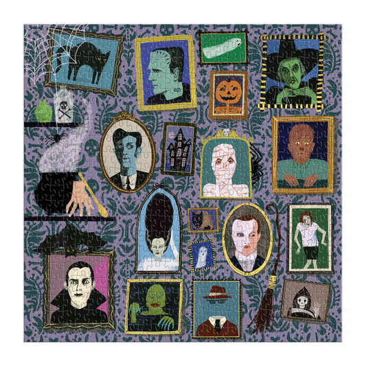 Spooky Portraits 500 Piece Foil Puzzle