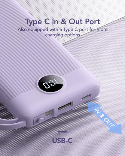 VRURC Portable Charger Power Bank, 10000mAh Travel Essentials Battery Pack 🍁 All In One Marketplace Canada