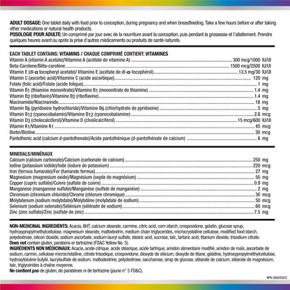 Centrum Prenatal Vitamin Tablet, Postpartum Multivitamin and Mineral Supplement, Essential Prenatal Vitamins, 100 Count (Packaging May Vary) 🍁 All In One Marketplace Canada