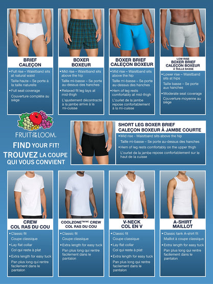 Fruit of the Loom mens CASUAL COMFORT Boxer Shorts, ASSORTED, Medium US 🍁 All In One Marketplace Canada