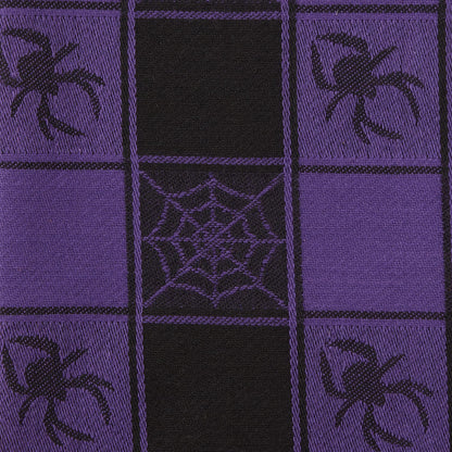 DII Happy Halloween Dishtowel Collection Embellished Cotton Kitchen Hand Towel Set, 18x28, Haunted Buffalo Check, 3 Count