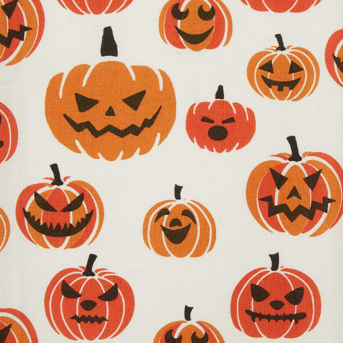 DII Halloween Hand Towels for The Kitchen Decorative Spooky & Fun Cotton Printed Dishtowel Set, 18x28, Black & White Buffalo Check/Orange Stripes, 3 Count