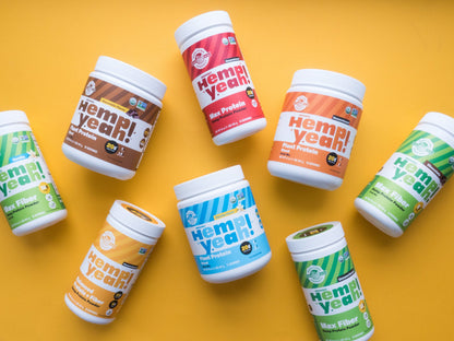 Manitoba Harvest Hemp Yeah! Balanced Protein + Fibre Powder, Unsweetened, 454g, with 15g protein, 8g Fibre and 2g Omegas 3&6 per Serving, Preservative Free, Non-GMO 🍁 All In One Marketplace Canada