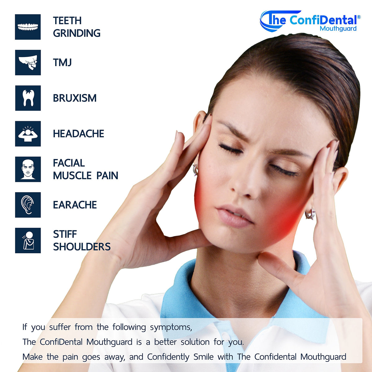 The ConfiDental - Moldable Mouth Guard for Teeth Grinding Clenching Bruxism Sport Athletic Whitening Tray Pack of 5 Including 3 Regular and 2 Heavy Duty Guard (3 (Ill) Regular 2 (ll) Heavy Duty) 🍁 All In One Marketplace Canada