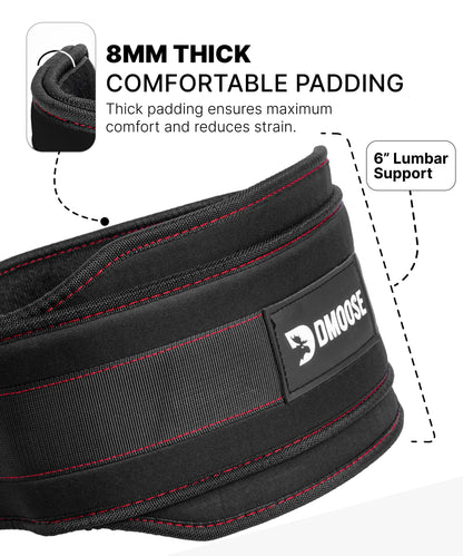 DMoose Dip Belt for Weightlifting, Weight Belt with Chain for Pullup, Gym Lifting Belt for Powerlifting, Squat, Bodybuilding, Heavy Duty Steel, Workout Belt with Comfortable Neoprene Support 🍁 All In One Marketplace Canada