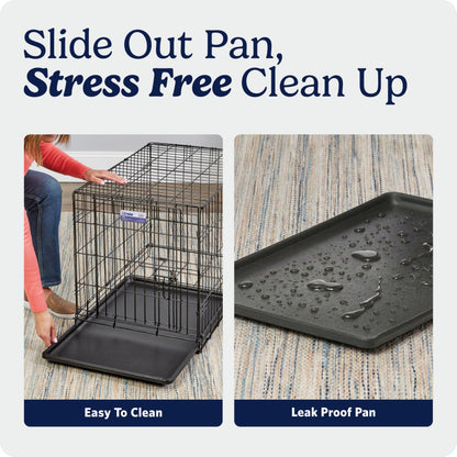MidWest Homes for Pets 22-Inch iCrate for Extra-Small Breeds, Up to 15 lbs, Single Door Folding Dog Crate with Divider Panel, Leak-Proof Tray & Secure Latch, Portable, Durable & Easy to Assemble 🍁 All In One Marketplace Canada