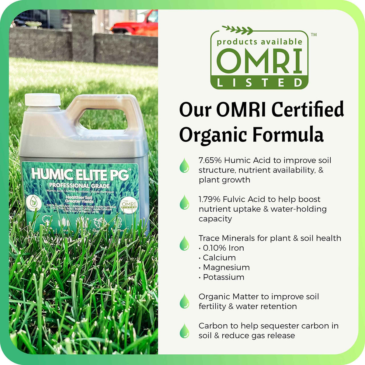 Humic Acid Organic Lawn Fertlizer - Fulvic Humic Mineral Blend for Trees, Shrubs, Ornamentals, Vegetables & Crops - Enhancer & Garden Soil Conditioner by FoliarTech, 4L 🍁 All In One Marketplace Canada
