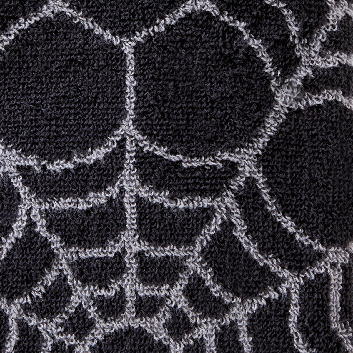 SKL Home Halloween Spider Web 100% Cotton Jacquard 2pc Hand Towel Set, Reversible, Soft & Absorbent, Decorative for Bath/Kitchen/Bar & Gift, Black