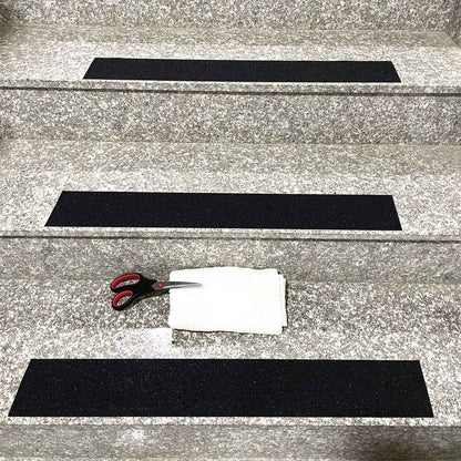 Cosimixo 4" x 35Ft Heavy Duty Anti Slip Tape for Stairs Outdoor, Waterproof Grip Tape Safety Non Skid Roll for Stair Steps Traction Tread Staircases Anti-Slip Strips Black 🍁 All In One Marketplace Canada