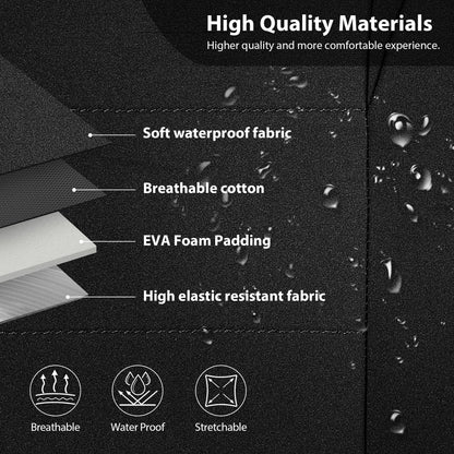 CAR Pass Neoprene Waterproof Two Front Car Seat Covers Set- Universal Fit for Vehicles, Airbag Compatiable(Black) 🍁 All In One Marketplace Canada