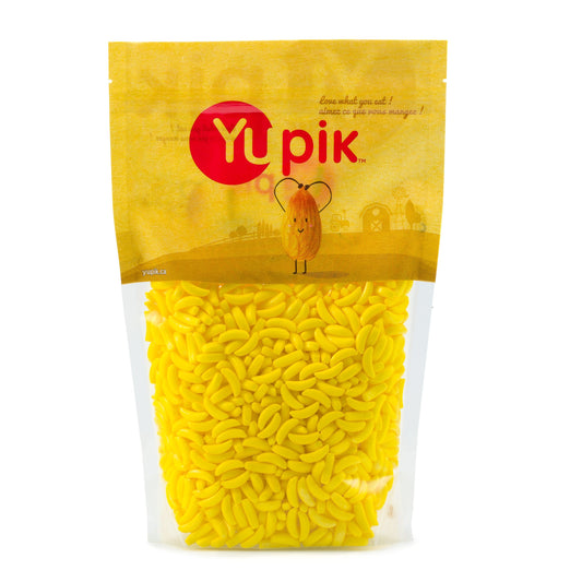 Yupik Banana Heads Pressed Candies, 1 kg , 6 Count, Kosher, Gluten-Free, Fruity Flavor, Banana-Shaped Treats, Candy Machine Refills, Fun & Nostalgic, Ideal for Gifting, Halloween & Holidays