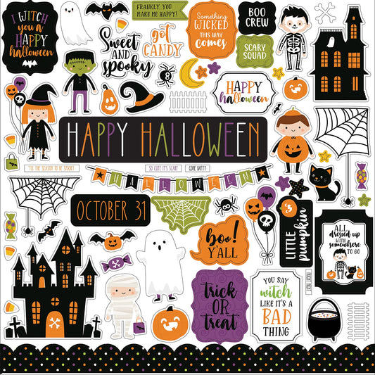 Echo Park Paper Company Halloween Magic Element sticker, Multi