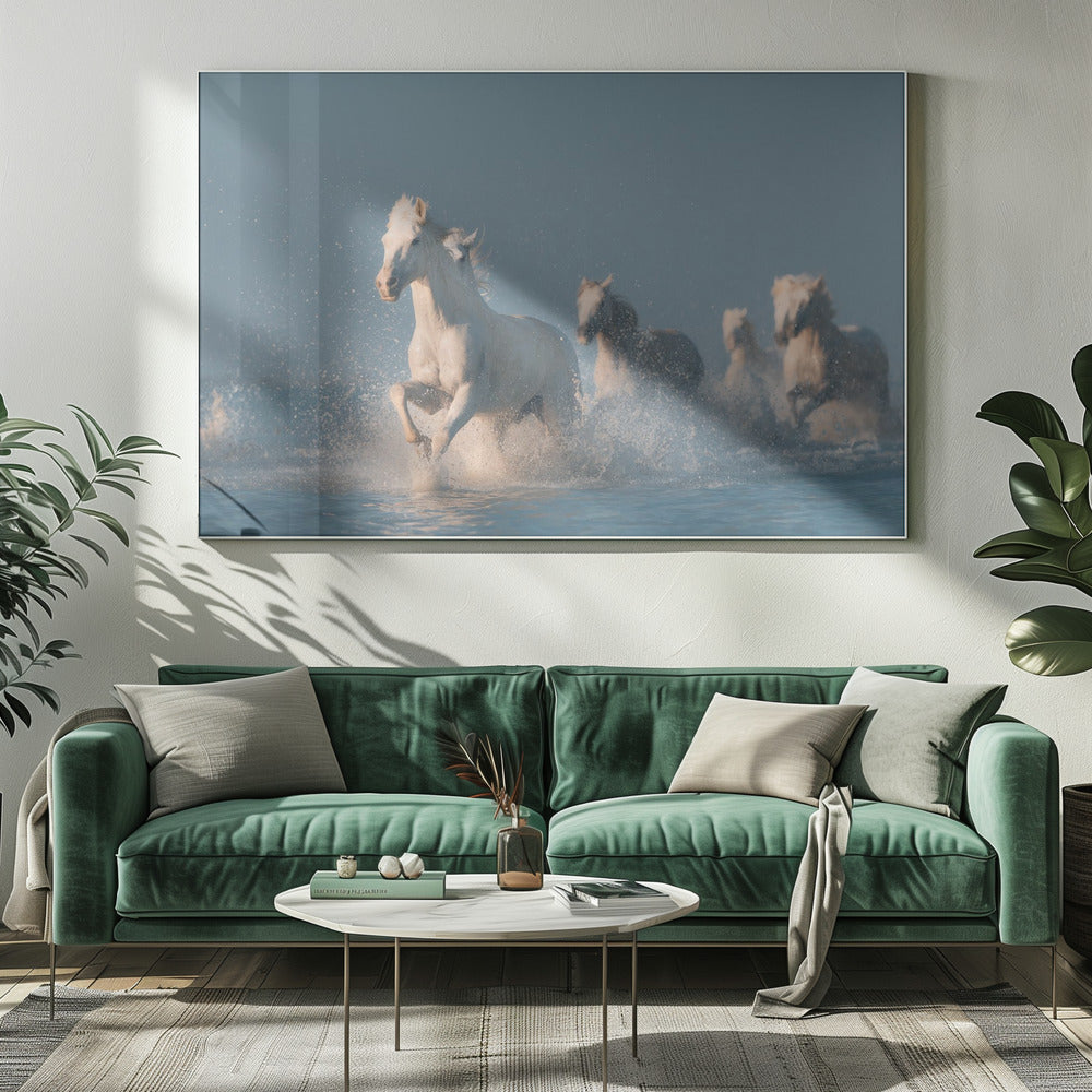Wall art Angels of Camargue. Horse
