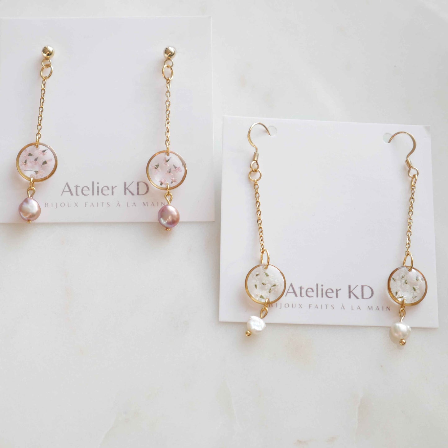 Boucles d'oreilles Perla - rond (mini)