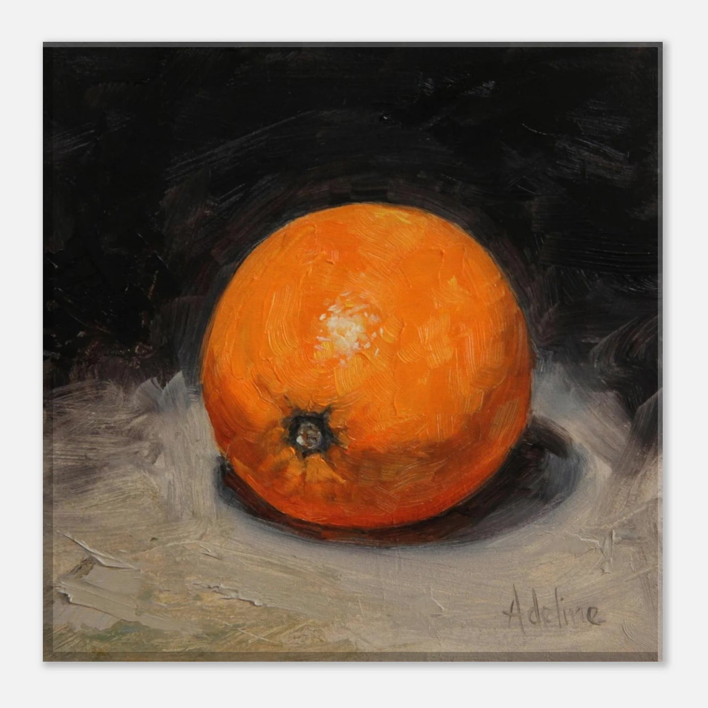 Vibrant Orange Canvas Print - Cheerful Fruit Kitchen Décor
