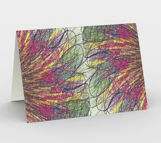Set of 3 Blank Greeting Cards | 5 x 7 | Feathery