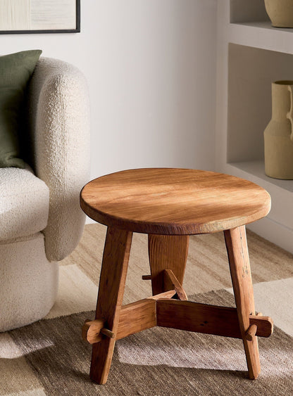 Table d'appoint Rembrandt en teck recyclé