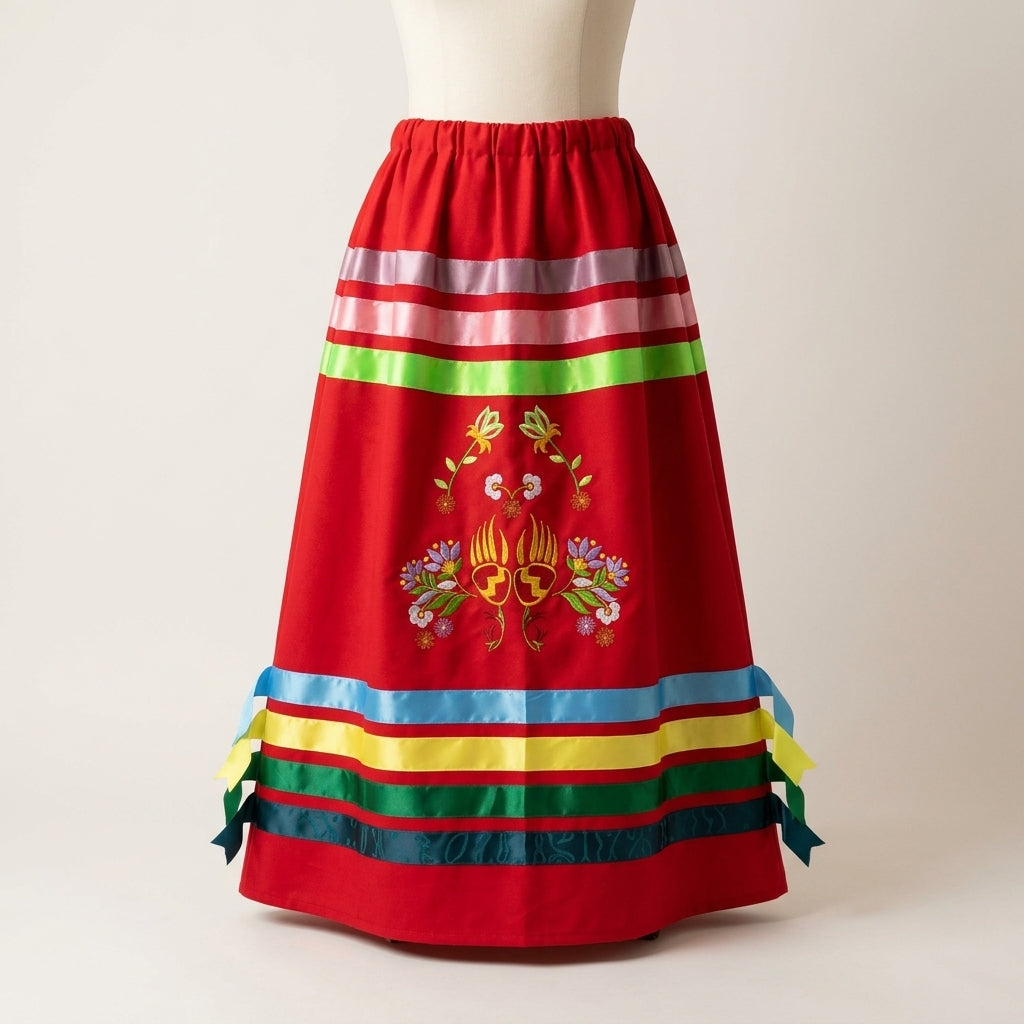 Paws & Petals Ribbon Skirt