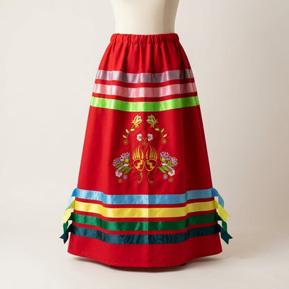 Paws & Petals Ribbon Skirt