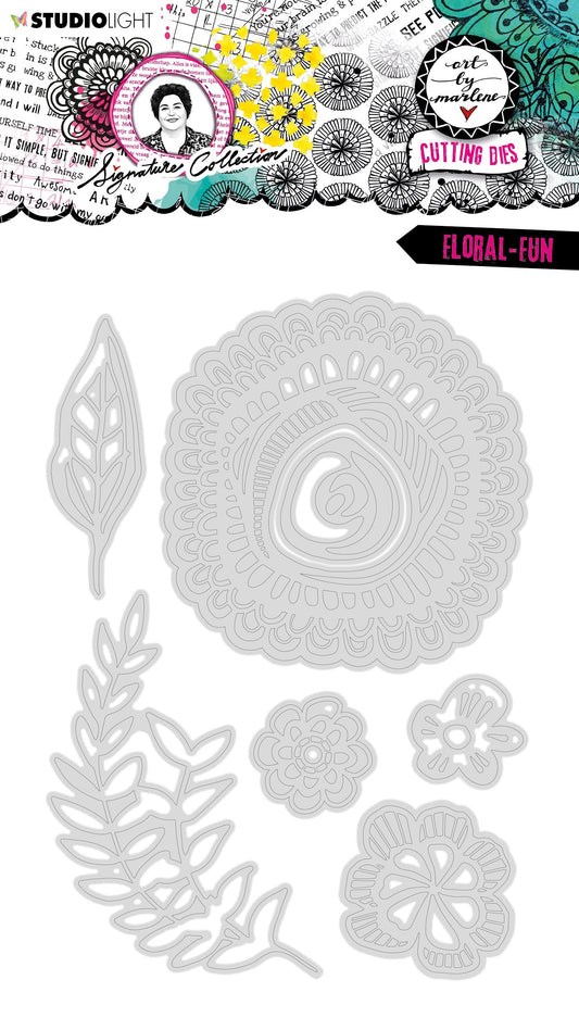ABM Cutting Die Floral-Fun Signature Collection 139x97x1mm 7 PC nr.505