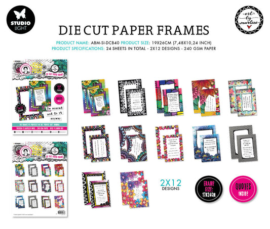 ABM Die-Cut Block Die-Cut Paper Frames Signature Collection 240x170x5mm 1 PC nr.40