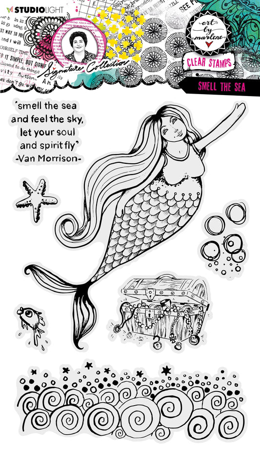 ABM Clear Stamp Smell The Sea Signature Collection 200x138x3mm 7 PC nr.403