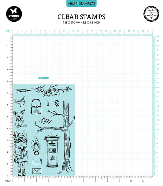 ABM Clear Stamp You've Got Mail Signature Collection 265x153x1mm 13 PC nr.472