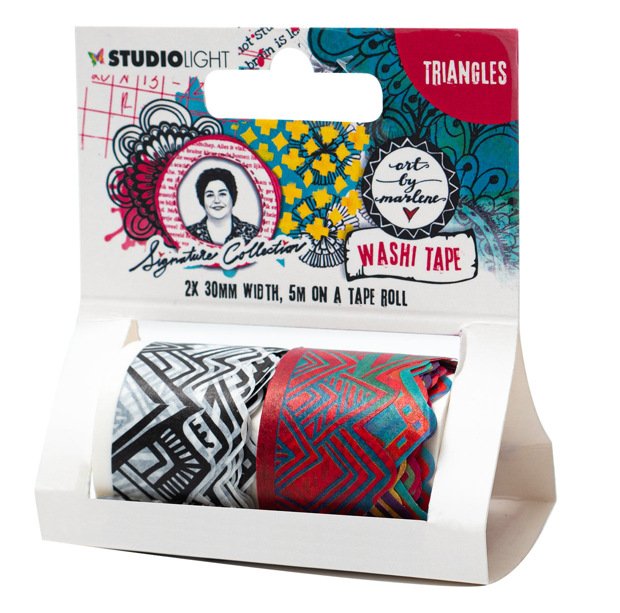 ABM Washi Tape Triangles Signature Collection 80x93x40mm 2 PC nr.15