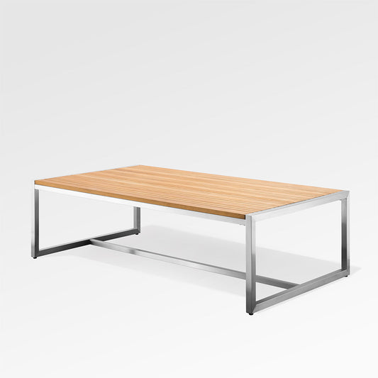 Acacia Teak Top Rectangle Coffee Table