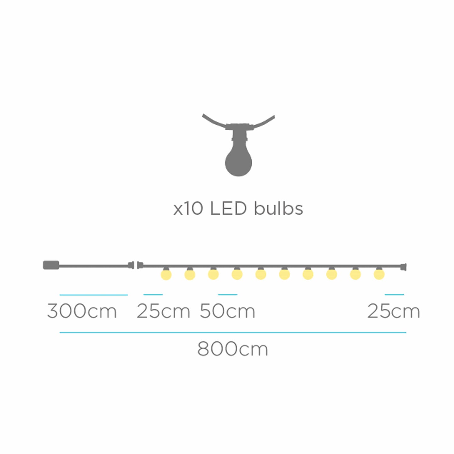 Allegra<br> Solar-charged Garland