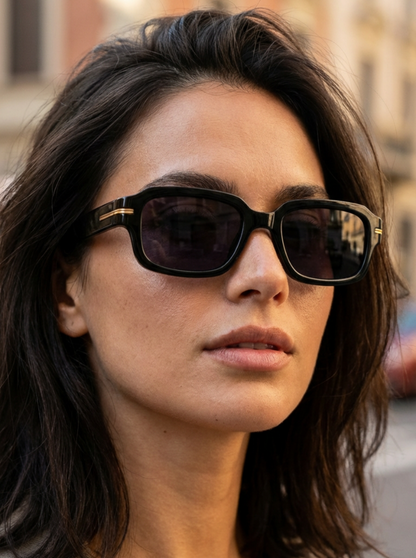Rhea – Retro Rectangle Sunglasses | Bolero Eyewear